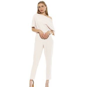 Alexia Admor Women Light Blue Drop Shoulder Jumpsuit Size XS NWT